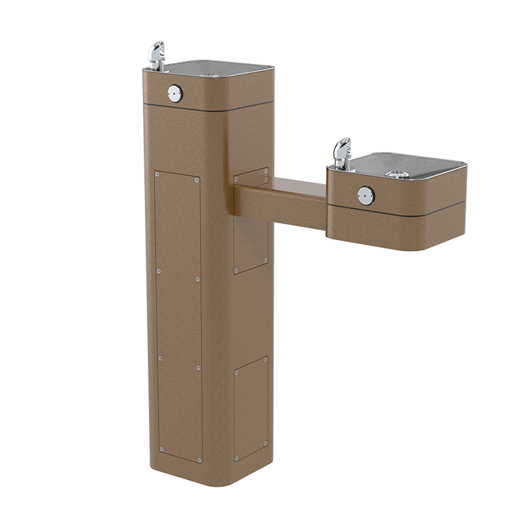 Haws 3602 | Vandal-Resistant Stainless Steel Pedestal Fountain | 0.45 GPM