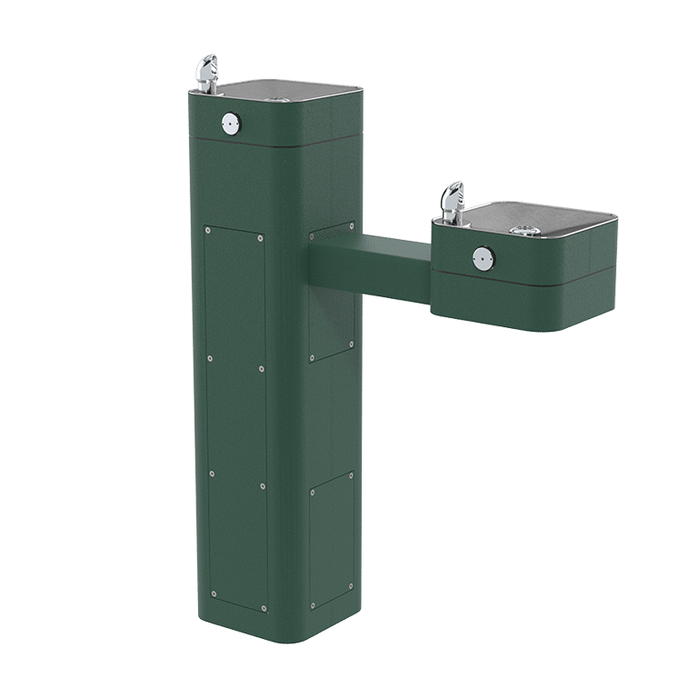 Haws 3602 | Vandal-Resistant Stainless Steel Pedestal Fountain | 0.45 GPM