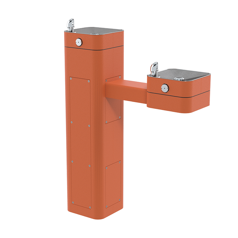 Haws 3602 | Vandal-Resistant Stainless Steel Pedestal Fountain | 0.45 GPM