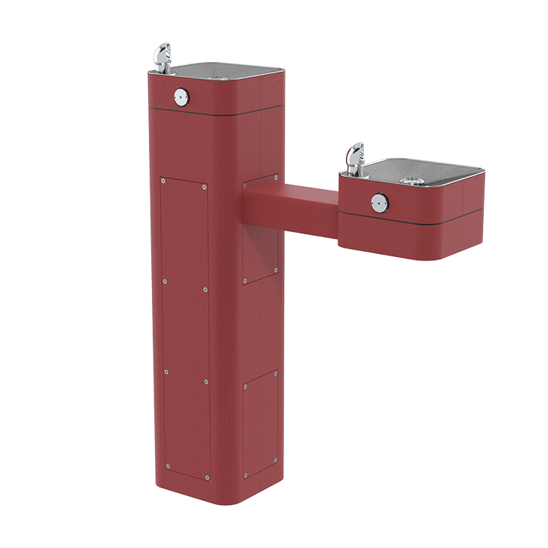 Haws 3602 | Vandal-Resistant Stainless Steel Pedestal Fountain | 0.45 GPM