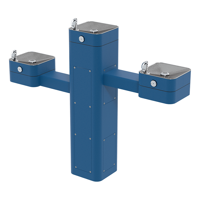 Haws 3603 | Vandal-Resistant Outdoor Stainless Steel Pedestal Fountain | 0.45 GPM