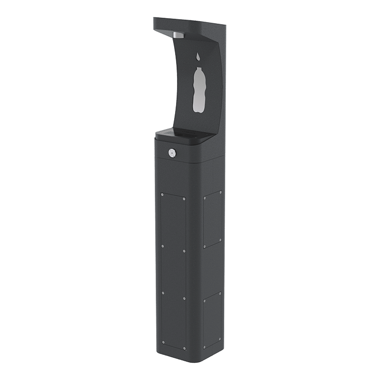 Haws 3610 | Outdoor Vandal-Resistant Pedestal Bottle Filler | 1 GPM
