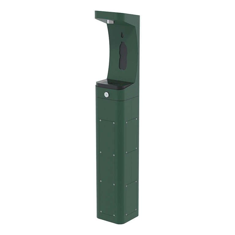 Haws 3610 | Outdoor Vandal-Resistant Pedestal Bottle Filler | 1 GPM