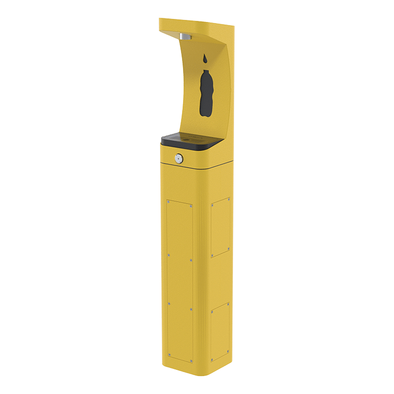 Haws 3610 | Outdoor Vandal-Resistant Pedestal Bottle Filler | 1 GPM