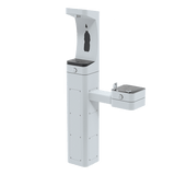 Haws 3611F | Outdoor Vandal-Resistant Bottle Filler & Fountain | 1 GPM