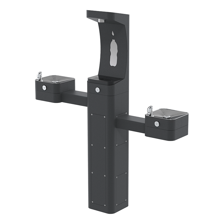 Haws 3612 | Vandal-Resistant Outdoor Bottle Filler & Drinking Fountain | 1 GPM