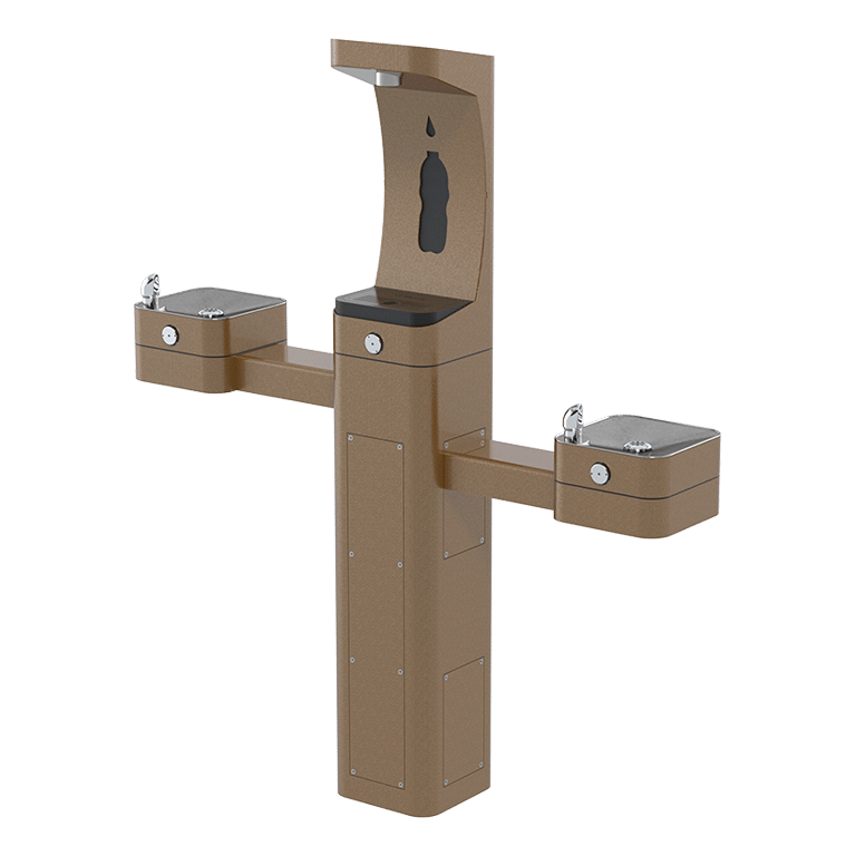 Haws 3612 | Vandal-Resistant Outdoor Bottle Filler & Drinking Fountain | 1 GPM