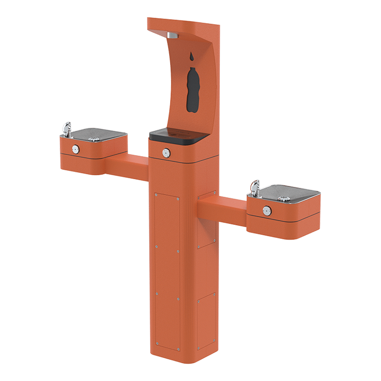 Haws 3612 | Vandal-Resistant Outdoor Bottle Filler & Drinking Fountain | 1 GPM