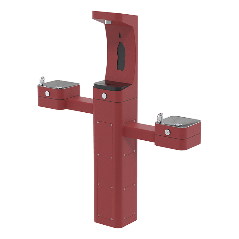 Haws 3612 | Vandal-Resistant Outdoor Bottle Filler & Drinking Fountain | 1 GPM