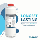 Elkay WaterSentry 51600C High-Capacity Water Filter - Enjoy long-lasting filtration with up to 6,000 gallons of clean water before replacement.