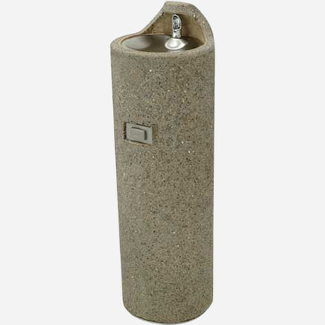 Murdock GUF99 | Round Concrete Pedestal Outdoor Drinking Fountain w/ Vandal Resistance
