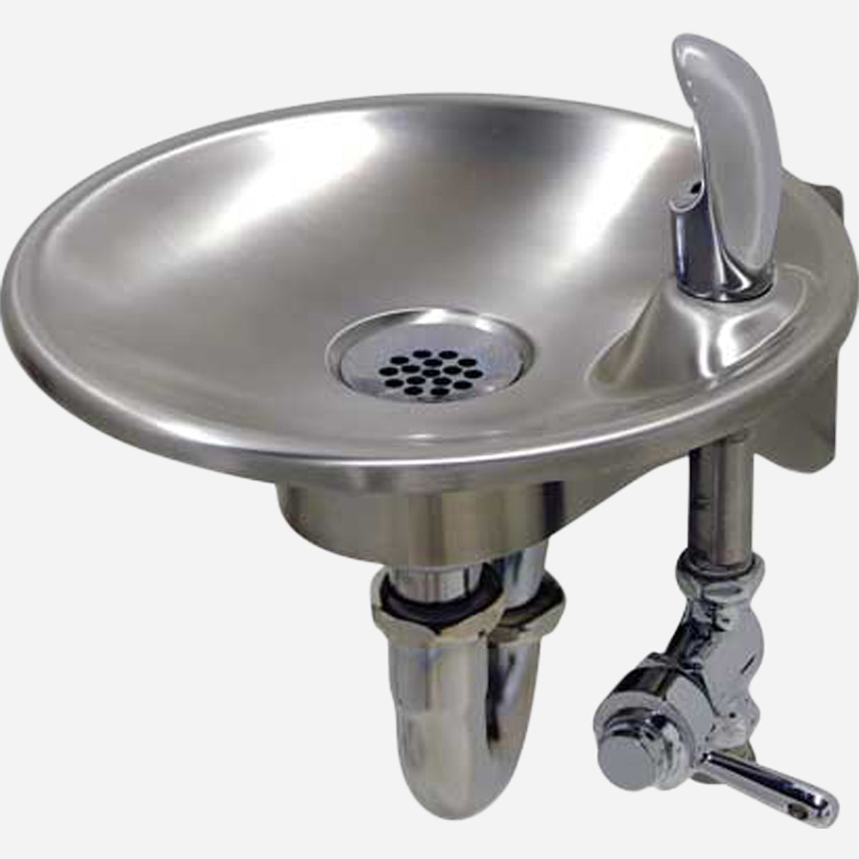 Murdock GWA74 Series Wall-Mounted Outdoor Drinking Fountain with Lever Activation