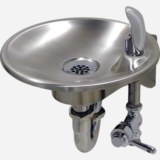 Murdock GWA74 Series Wall-Mounted Outdoor Drinking Fountain with Lever Activation