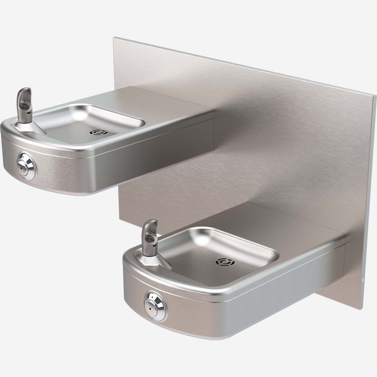 Murdock A152-VR Series Wall-Mounted Bi-Level Drinking Fountain with Stainless Steel Construction