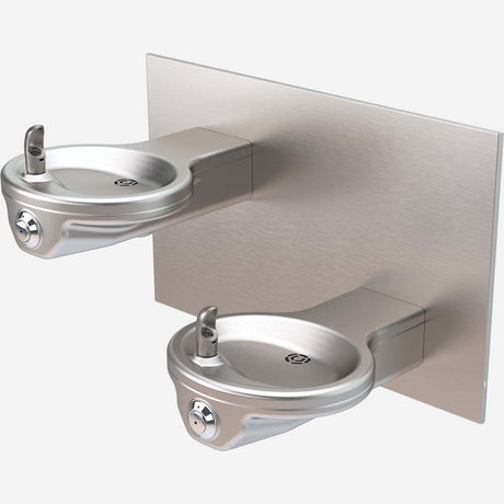 Murdock A132-VR | Wall-Mounted Bi-Level Oval Drinking Fountain with Vandal-Resistant Design