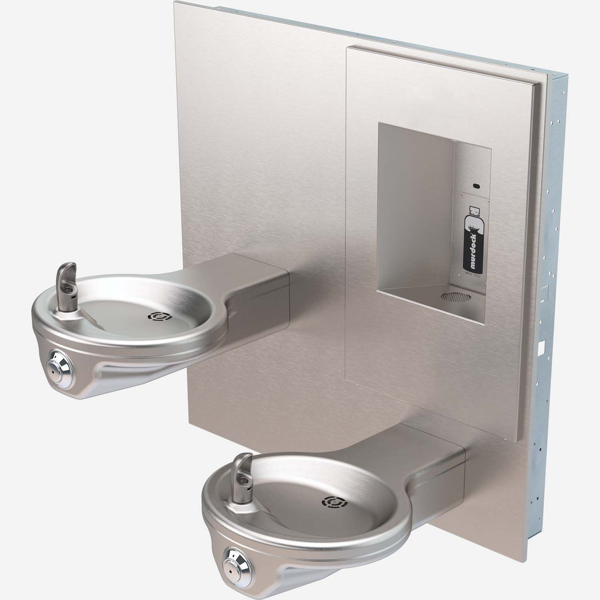 Murdock A132-VR-BF Series Bi-Level Oval Fountain with Recessed Bottle Filler