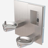 Murdock A132-VR-BF Series Bi-Level Oval Fountain with Recessed Bottle Filler