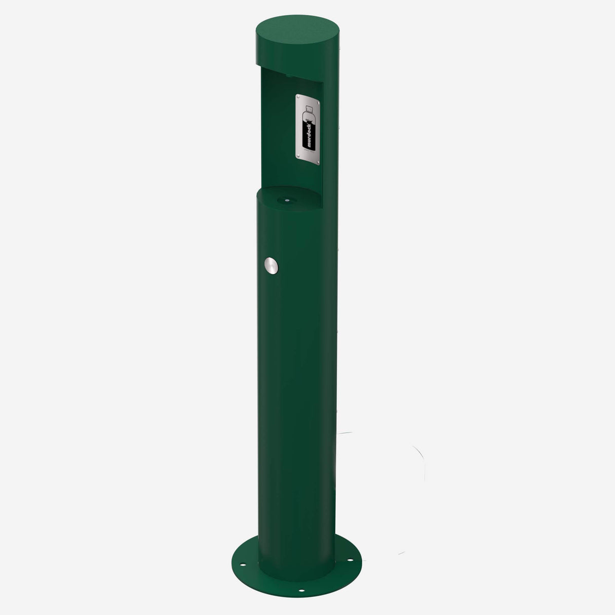Murdock M-OBFM4 Series Outdoor Pedestal Push Button Bottle Filler with Optional Pet Fountain