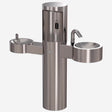 Murdock GWQ84 Series Outdoor Pedestal Hand Washing Station with Bottle Filler & Drinking Fountain