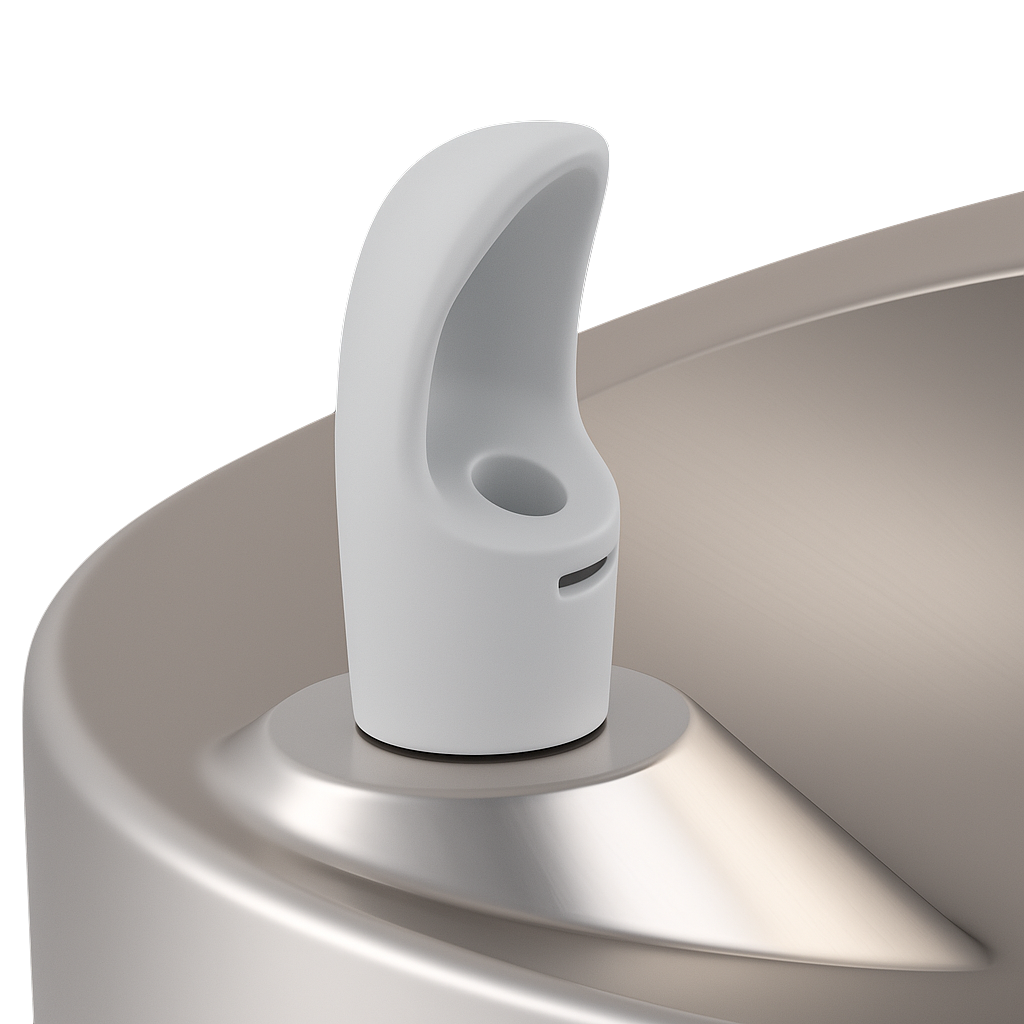 Murdock A132.8-VR-BF | Bi-Level Oval Bowl Fountain with Recessed Bottle Filler