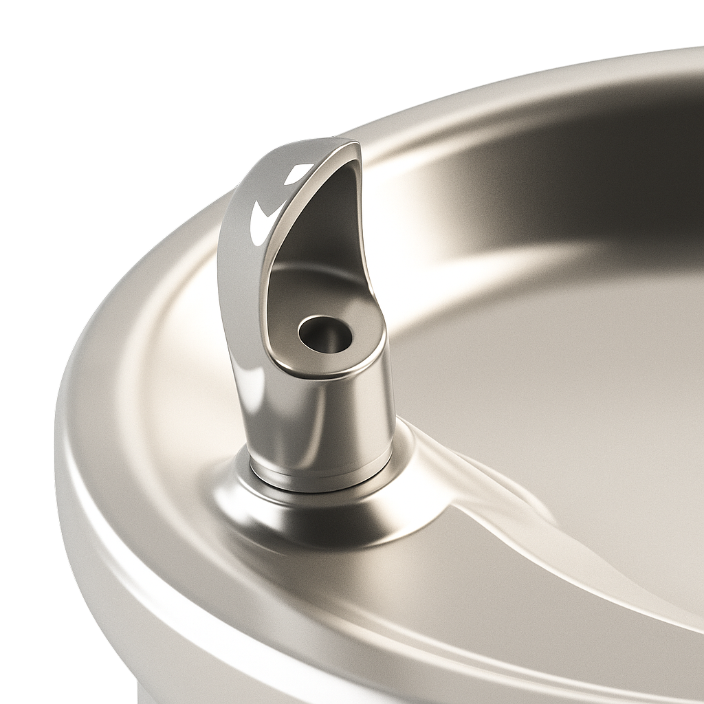 Murdock A132.8-VR-BF | Bi-Level Oval Bowl Fountain with Recessed Bottle Filler