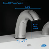 Zurn Z6950-XL-S-CP4-E | Aqua-FIT Serio Series® Single Post Faucet, 0.5 gpm Spray Outlet, Chrome
