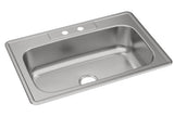 Elkay DSE13322 | Dayton Single Bowl Drop-in Sink | 33" x 22"