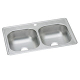 Elkay DSE23319 | Dayton, Equal Double Bowl Drop-in Sink | 33" x 19" x 8"