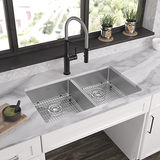Elkay ECTSRAD33226TBG0 | Crosstown Equal Double Bowl Dual Mount Sink Kit | 33" x 22" x 6", 0 Hole