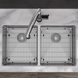 Elkay ECTSRAD33226TBG0 | Crosstown Equal Double Bowl Dual Mount Sink Kit | 33" x 22" x 6", 0 Hole