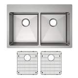 Elkay ECTSRAD33226TBG0 | Crosstown Equal Double Bowl Dual Mount Sink Kit | 33" x 22" x 6", 0 Hole