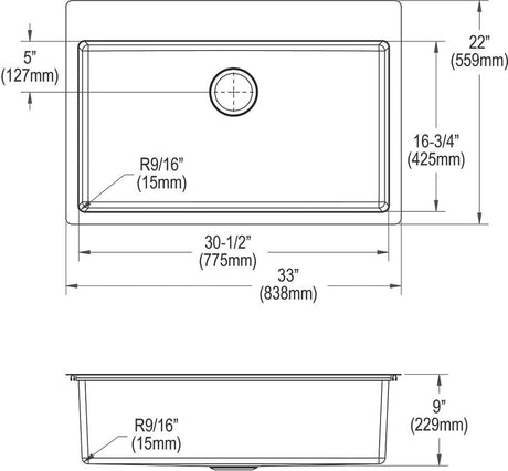 Elkay ECTSRS33229TBG1