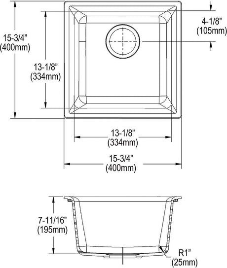 Elkay ELX1616PA