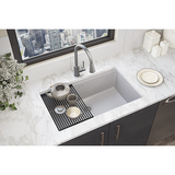 Elkay ELGRU13322WOGS0 | Quartz Classic, Single Bowl Undermount Workstation Sink | Greystone
