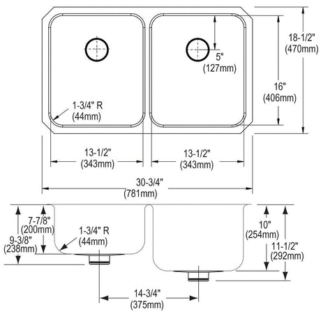 Elkay ELUH311810LPD