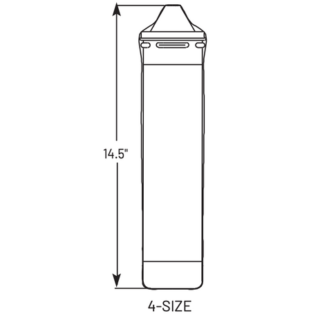 Product size of the Pentair Everpure 4FC.