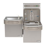Elkay EZSTLG8WSLK | Wall-mount Versatile Bi-level Bottle Filling Station |  Filterless, High-efficiency chiller, EZ-style fountains, Granite Gray