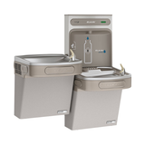 Elkay EZSTLG8WSLK | Wall-mount Versatile Bi-level Bottle Filling Station |  Filterless, High-efficiency chiller, EZ-style fountains, Granite Gray