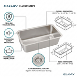 Elkay ELUH281610PD