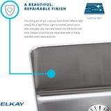 Elkay ELUH2115PD | Lustertone Classic, Single Bowl Undermount Sink | 23-1/2" x 18-1/4"