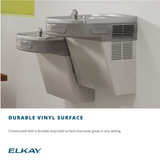 Elkay EZSTL8LC | Wall-mount Versatile Bi-Level Drinking Fountain | Filterless, Refrigerated, EZ-style, Granite Gray