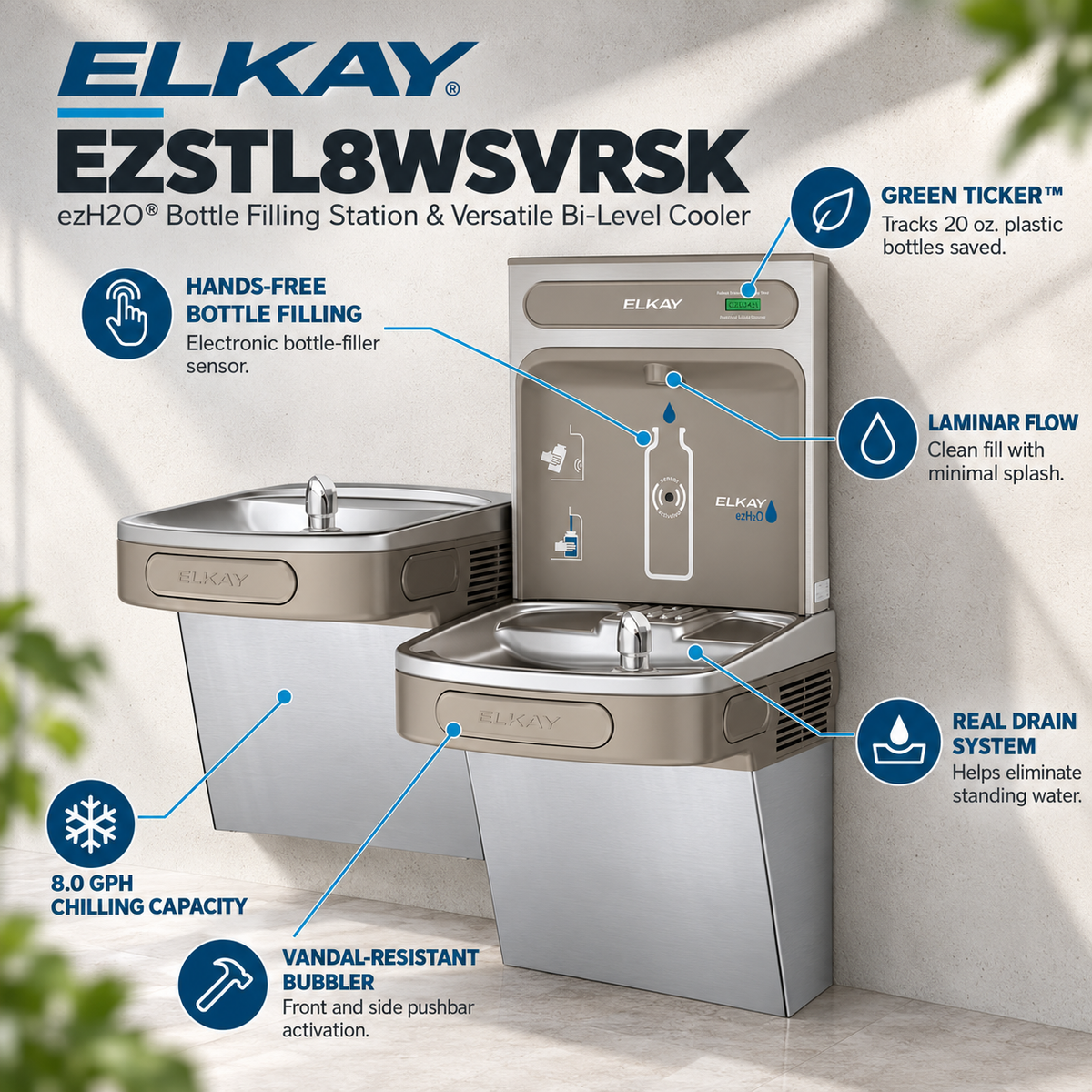 Elkay EZSTL8WSVRSK