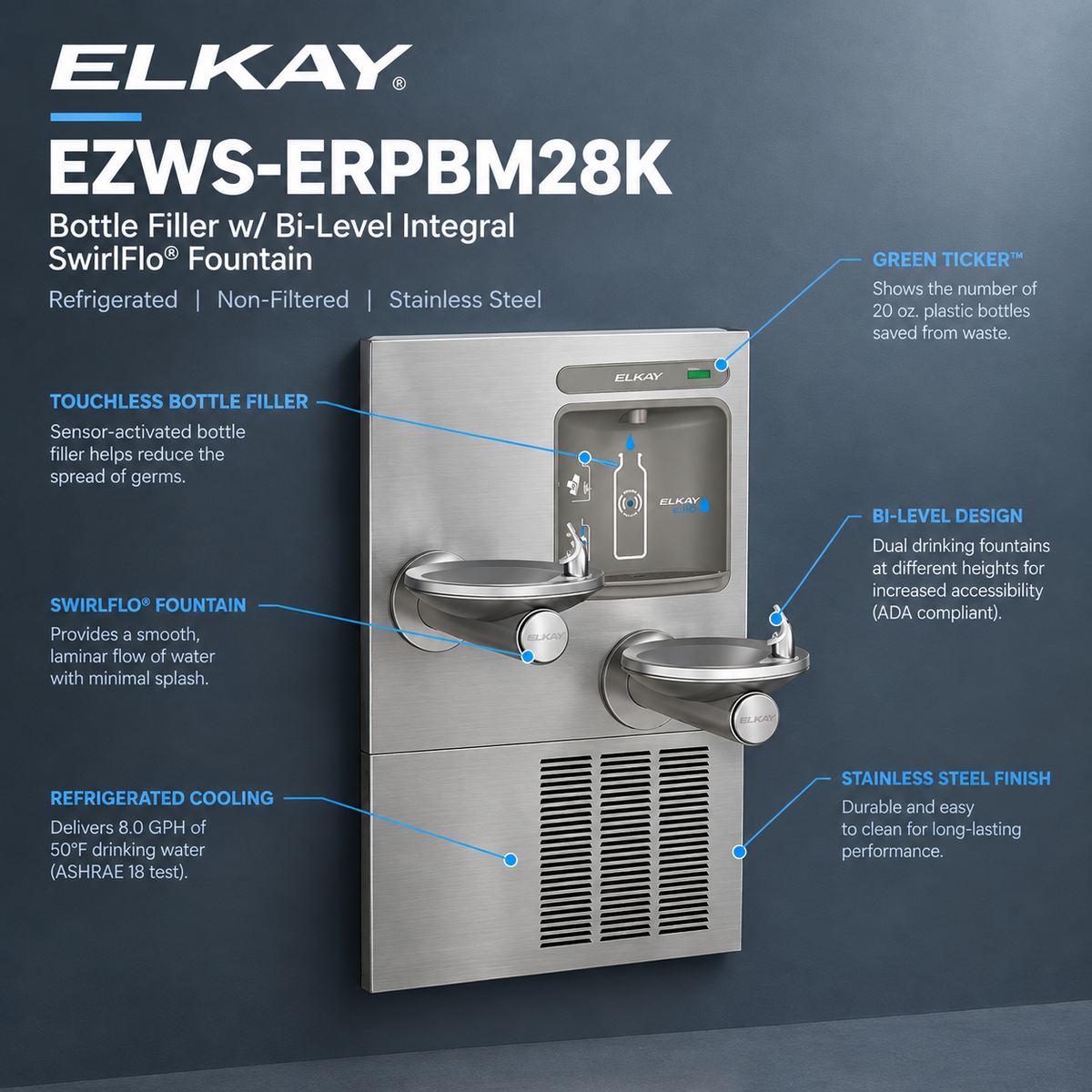 Elkay EZWS-ERPBM28K