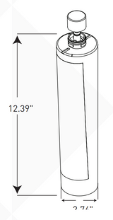 Everpure EV433910 | Claris S Replacement Cartridge Dimension