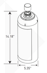 Everpure EV433912 | CLARIS L Replacement Cartridge Dimension