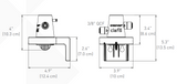 Everpure EV433992 | Claris Gen2 3/8" QPC Head Dimension
