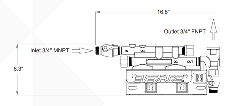 Everpure EV927224 Dimension