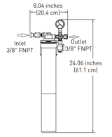 Everpure EV932401 | Insurice Single-i20002 System Dimension