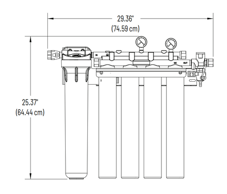 Everpure EV932874 Dimension
