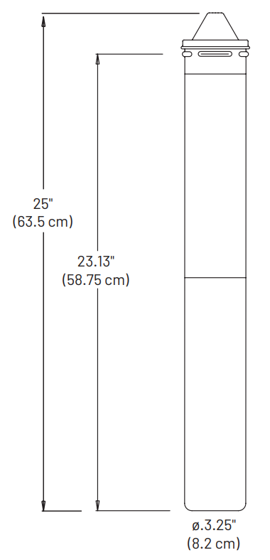 Everpure EV961237 | i40002 Insurice Replacement Cartridge Dimension